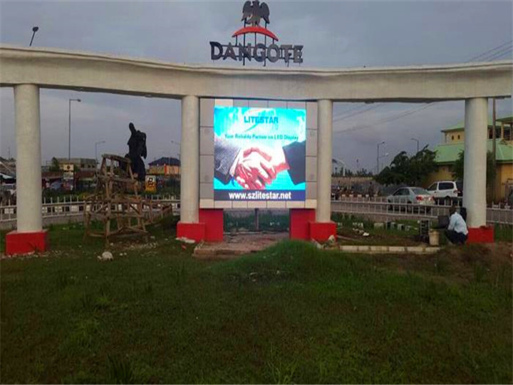 Outdoor P6 Doppiu Lati LED Video Wall Per Publicità In Nigeria
