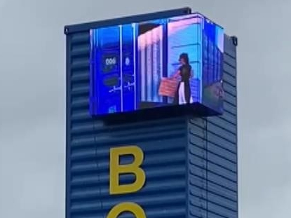 Display LED P6.35 à l'angolo rettu esternu