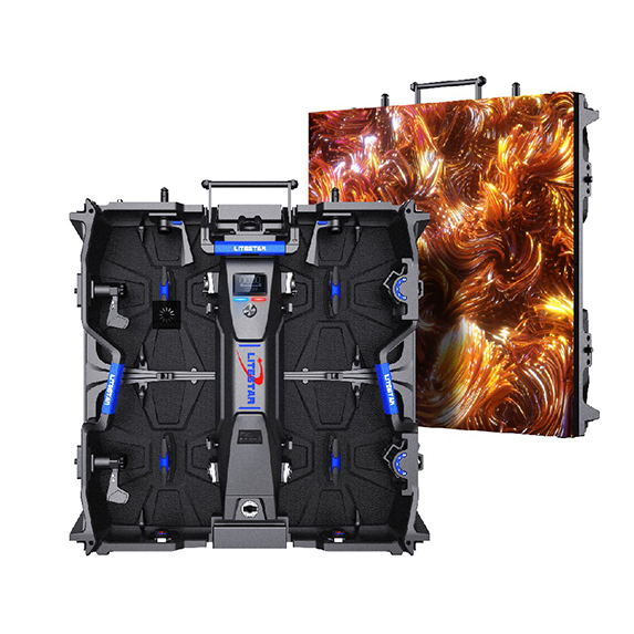 LSR Series Indoor Rental LED Cabinet Cù Supportu di Modulu di Mantenimentu Frontale Sia Concave è Convex Wall Video LED Per Assicurà Display LED